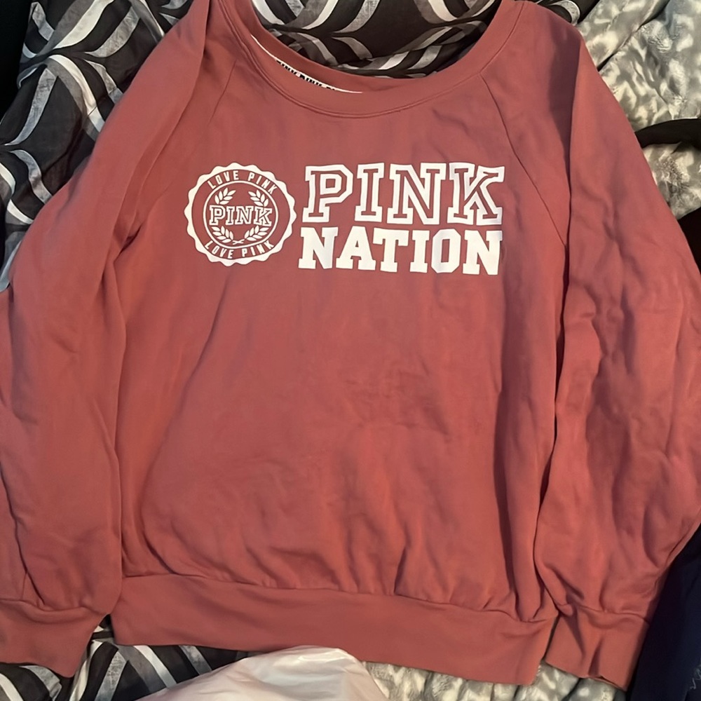 PINK NATION victoria’s secret sweater crewneck